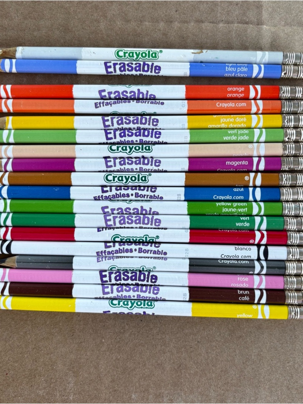 Crayola Erasable Colored Pencils - Assorted Colors Lot of 18